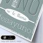 Poster con mensaje feliz. Lámina A una comida sin vino....-Artwork-Nacnic-Nacnic Estudio SL