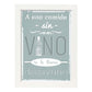 Poster con mensaje feliz. Lámina A una comida sin vino....-Artwork-Nacnic-A3-Marco Blanco-Nacnic Estudio SL