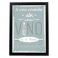 Poster con mensaje feliz. Lámina A una comida sin vino....-Artwork-Nacnic-A4-Marco Negro-Nacnic Estudio SL