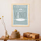 Poster con mensaje feliz. Lámina A una comida sin vino....-Artwork-Nacnic-Nacnic Estudio SL