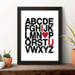 Poster con mensaje feliz. Lámina ABCEDARIO i love you.-Artwork-Nacnic-Nacnic Estudio SL