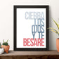Poster con mensaje feliz. Lámina Cierra los ojos.-Artwork-Nacnic-Nacnic Estudio SL