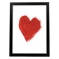 Poster con mensaje feliz. Lámina Corazón.-Artwork-Nacnic-A3-Marco Negro-Nacnic Estudio SL