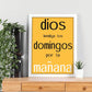 Poster con mensaje feliz. Lámina Dios bendiga los domingos.-Artwork-Nacnic-Nacnic Estudio SL