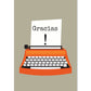Poster con mensaje feliz. Lámina Gracias.-Artwork-Nacnic-A4-Sin marco-Nacnic Estudio SL