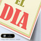 Poster con mensaje feliz. Lámina Hoy es el día.-Artwork-Nacnic-Nacnic Estudio SL