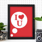 Poster con mensaje feliz. Lámina I love you.-Artwork-Nacnic-Nacnic Estudio SL