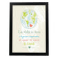 Poster con mensaje feliz. Lámina La vida te lleva.-Artwork-Nacnic-A4-Marco Negro-Nacnic Estudio SL