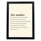 Poster con mensaje feliz. Lámina Las madres.-Artwork-Nacnic-A4-Marco Negro-Nacnic Estudio SL