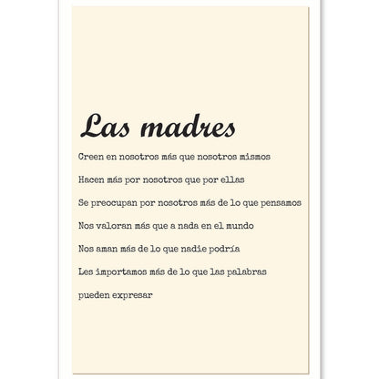 Poster con mensaje feliz. Lámina Las madres.-Artwork-Nacnic-A4-Sin marco-Nacnic Estudio SL