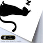 Poster con mensaje feliz. Lámina Me gustan los gatos negros.-Artwork-Nacnic-Nacnic Estudio SL