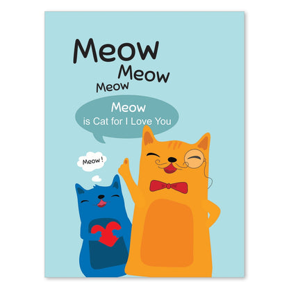 Poster con mensaje feliz. Lámina Meow.-Artwork-Nacnic-A4-Sin marco-Nacnic Estudio SL