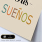 Poster con mensaje feliz. Lámina Persigue tus sueños.-Artwork-Nacnic-Nacnic Estudio SL