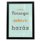 Poster con mensaje feliz. Lámina Piensa que puedes y lo harás 2.-Artwork-Nacnic-A4-Marco Negro-Nacnic Estudio SL