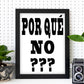 Poster con mensaje feliz. Lámina Por que no.-Artwork-Nacnic-Nacnic Estudio SL