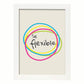 Poster con mensaje feliz. Lámina Se flexible 2.-Artwork-Nacnic-A4-Marco Blanco-Nacnic Estudio SL