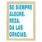 Poster con mensaje feliz. Lámina Se siempre alegre.-Artwork-Nacnic-A4-Marco Madera clara-Nacnic Estudio SL