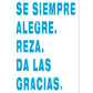 Poster con mensaje feliz. Lámina Se siempre alegre.-Artwork-Nacnic-A4-Sin marco-Nacnic Estudio SL