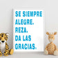 Poster con mensaje feliz. Lámina Se siempre alegre.-Artwork-Nacnic-Nacnic Estudio SL