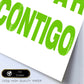 Poster con mensaje feliz. Lámina Sólo quiero estar contigo.-Artwork-Nacnic-Nacnic Estudio SL