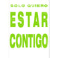 Poster con mensaje feliz. Lámina Sólo quiero estar contigo.-Artwork-Nacnic-A4-Sin marco-Nacnic Estudio SL