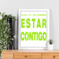 Poster con mensaje feliz. Lámina Sólo quiero estar contigo.-Artwork-Nacnic-Nacnic Estudio SL