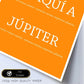 Poster con mensaje feliz. Lámina Te quiero de aquí a jupiter.-Artwork-Nacnic-Nacnic Estudio SL