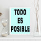Poster con mensaje feliz. Lámina Todo es posible.-Artwork-Nacnic-Nacnic Estudio SL