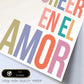 Poster con mensaje feliz. Lámina Vamos a creer en el amor.-Artwork-Nacnic-Nacnic Estudio SL