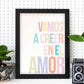 Poster con mensaje feliz. Lámina Vamos a creer en el amor.-Artwork-Nacnic-Nacnic Estudio SL