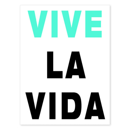 Poster con mensaje feliz. Lámina vive la vida.-Artwork-Nacnic-A4-Sin marco-Nacnic Estudio SL