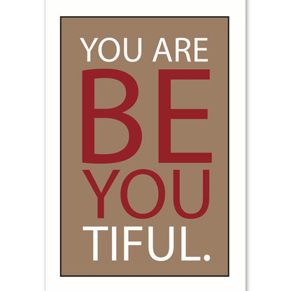 Poster con mensaje feliz. Lámina Yo are Be You tiful.-Artwork-Nacnic-A4-Sin marco-Nacnic Estudio SL