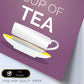 Poster con mensaje feliz. Lámina You are my cup of tea.-Artwork-Nacnic-Nacnic Estudio SL