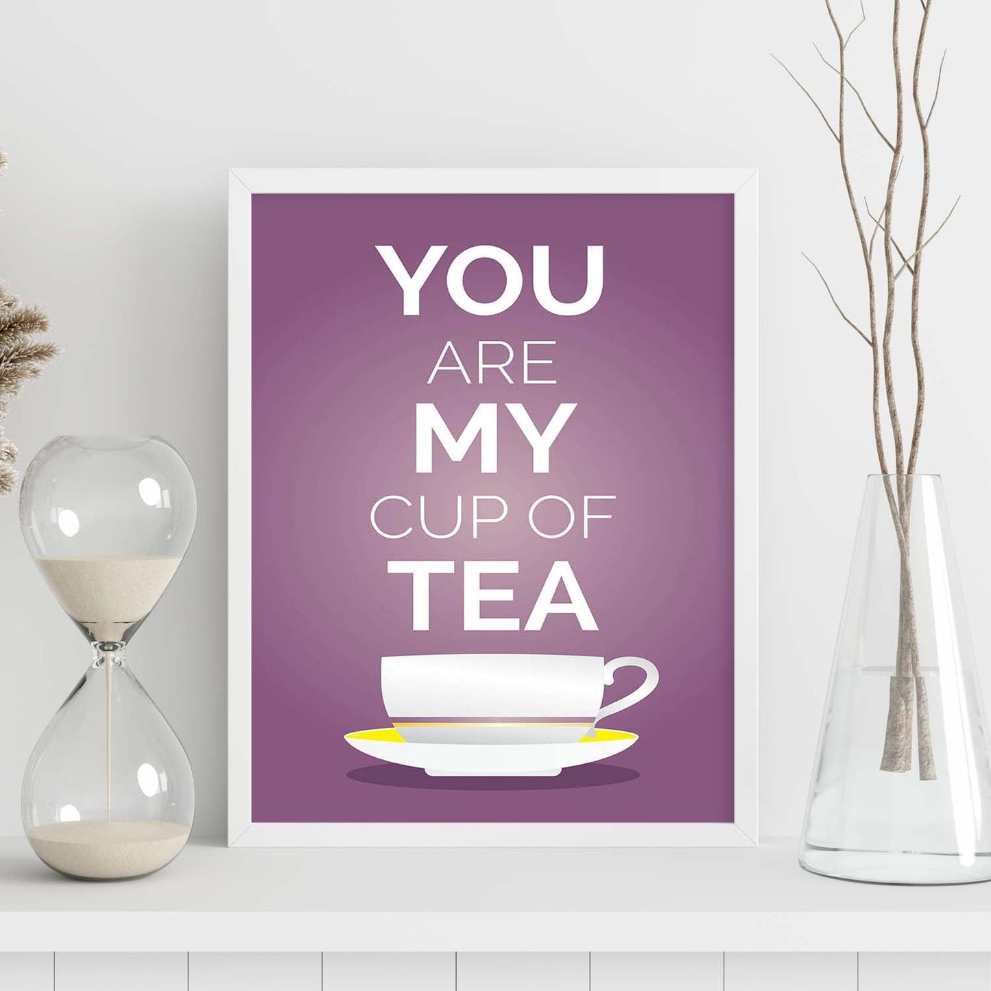 Poster con mensaje feliz. Lámina You are my cup of tea.-Artwork-Nacnic-Nacnic Estudio SL