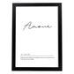 Poster con palabras en francés. Lámina Amour con definición y fondo blanco.-Artwork-Nacnic-A3-Marco Negro-Nacnic Estudio SL