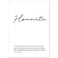 Poster con palabras en francés. Lámina Honnete con definición y fondo blanco.-Artwork-Nacnic-A4-Sin marco-Nacnic Estudio SL