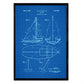 Poster con patente de Barco velero. Lámina con diseño de patente antigua-Artwork-Nacnic-Nacnic Estudio SL