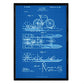 Poster con patente de Bicicleta acuatica. Lámina con diseño de patente antigua-Artwork-Nacnic-Nacnic Estudio SL