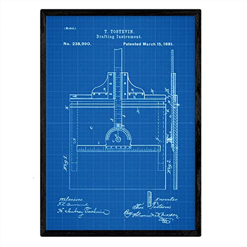 Poster con patente de Calibrador. Lámina con diseño de patente antigua-Artwork-Nacnic-Nacnic Estudio SL