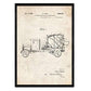 Poster con patente de Camion hormigonera. Lámina con diseño de patente antigua.-Artwork-Nacnic-Nacnic Estudio SL