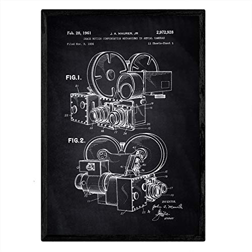 Poster con patente de Compensador de movimiento de la imagen. Lámina con diseño de patente antigua-Artwork-Nacnic-Nacnic Estudio SL