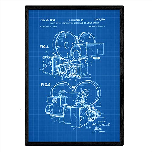 Poster con patente de Compensador de movimiento de la imagen. Lámina con diseño de patente antigua-Artwork-Nacnic-Nacnic Estudio SL