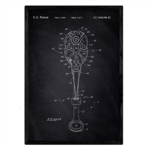 Poster con patente de Gri escalada 2. Lámina con diseño de patente antigua-Artwork-Nacnic-Nacnic Estudio SL