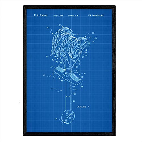 Poster con patente de Gri escalada. Lámina con diseño de patente antigua-Artwork-Nacnic-Nacnic Estudio SL