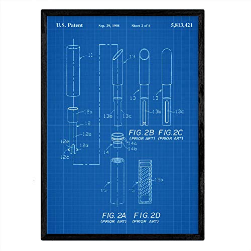 Poster con patente de Pintalabios 2. Lámina con diseño de patente antigua-Artwork-Nacnic-Nacnic Estudio SL