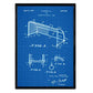 Poster con patente de Porteria de futbol. Lámina con diseño de patente antigua-Artwork-Nacnic-Nacnic Estudio SL