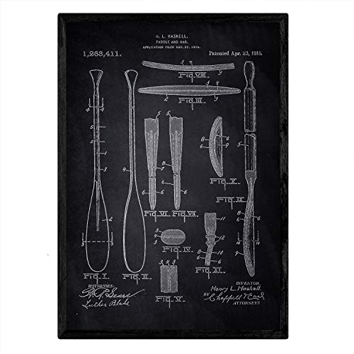 Poster con patente de Remos 1. Lámina con diseño de patente antigua-Artwork-Nacnic-Nacnic Estudio SL