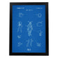 Poster con patente de Ropa astronauta1. Lámina con diseño de patente antigua-Artwork-Nacnic-A3-Marco Negro-Nacnic Estudio SL