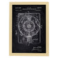 Poster con patente de Sonido e imagen. Lámina con diseño de patente antigua-Artwork-Nacnic-A4-Marco Madera clara-Nacnic Estudio SL