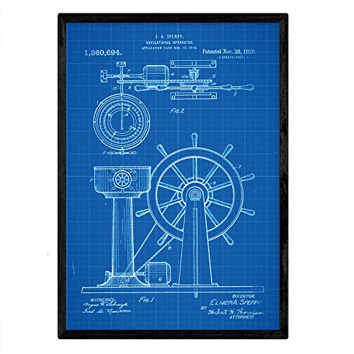 Poster con patente de Timon. Lámina con diseño de patente antigua-Artwork-Nacnic-Nacnic Estudio SL